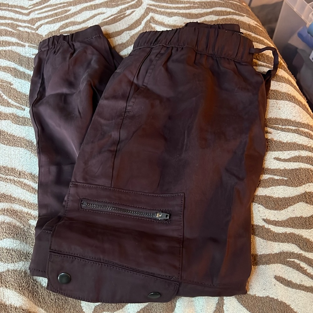 NWOT Banana Republic Petite Brown Suede Joggers - XS